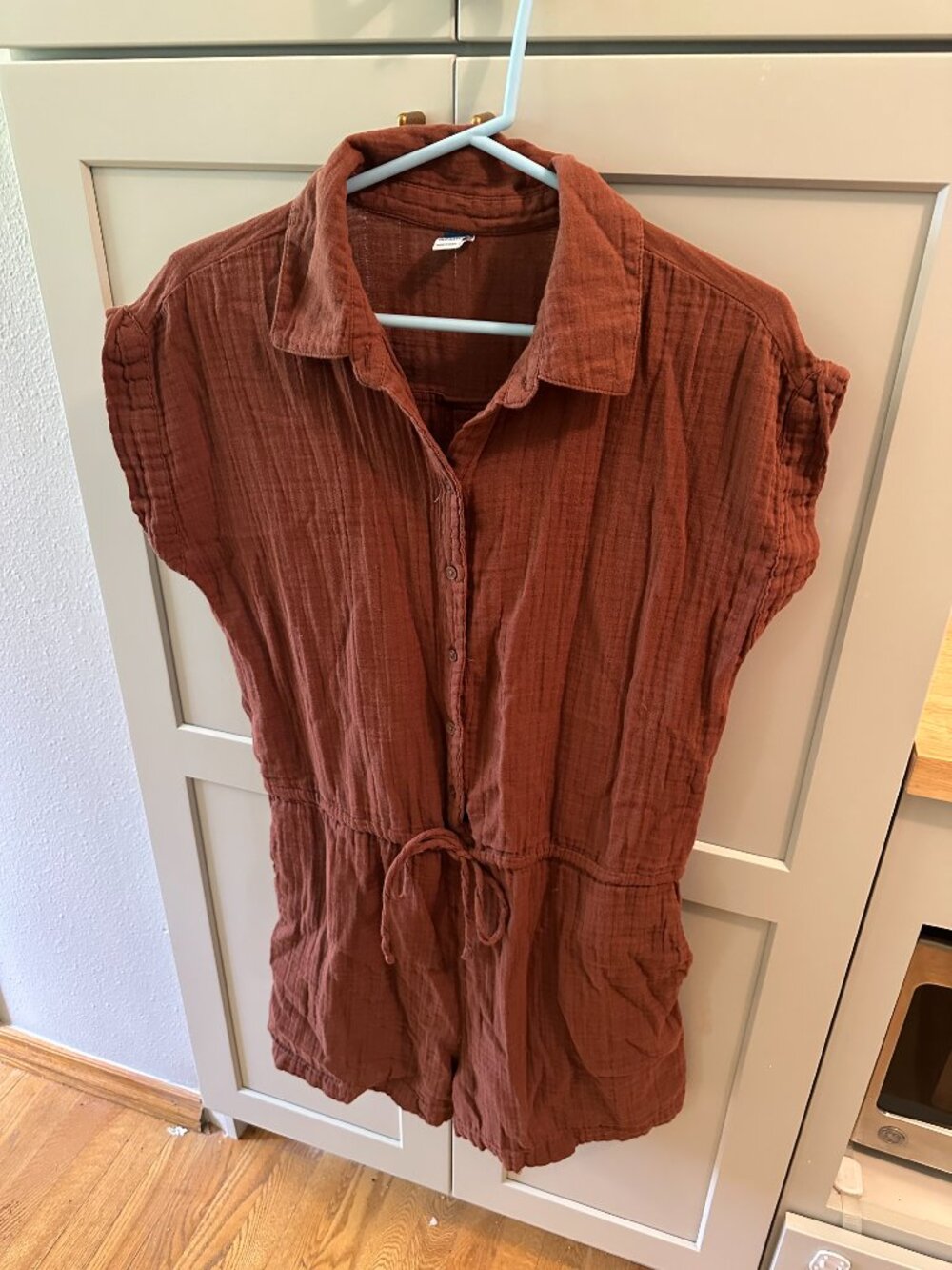 Button Up Old Navy Rust Colored Romper